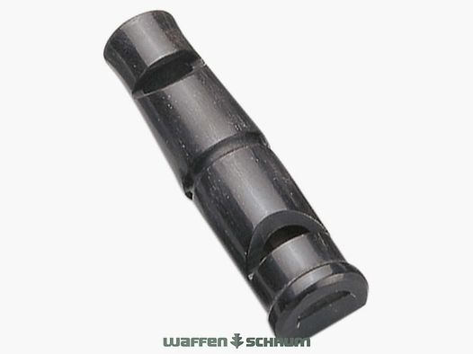 AKAH Doppelpfeife Triller-Pfiff 6cm mit Lederschnur