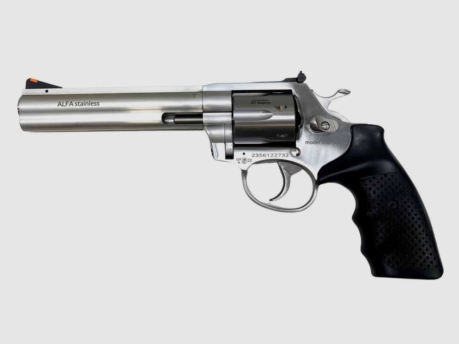 ALFA ProJ Steel stainless 3561 Revolver 6″ | .357 Mag.