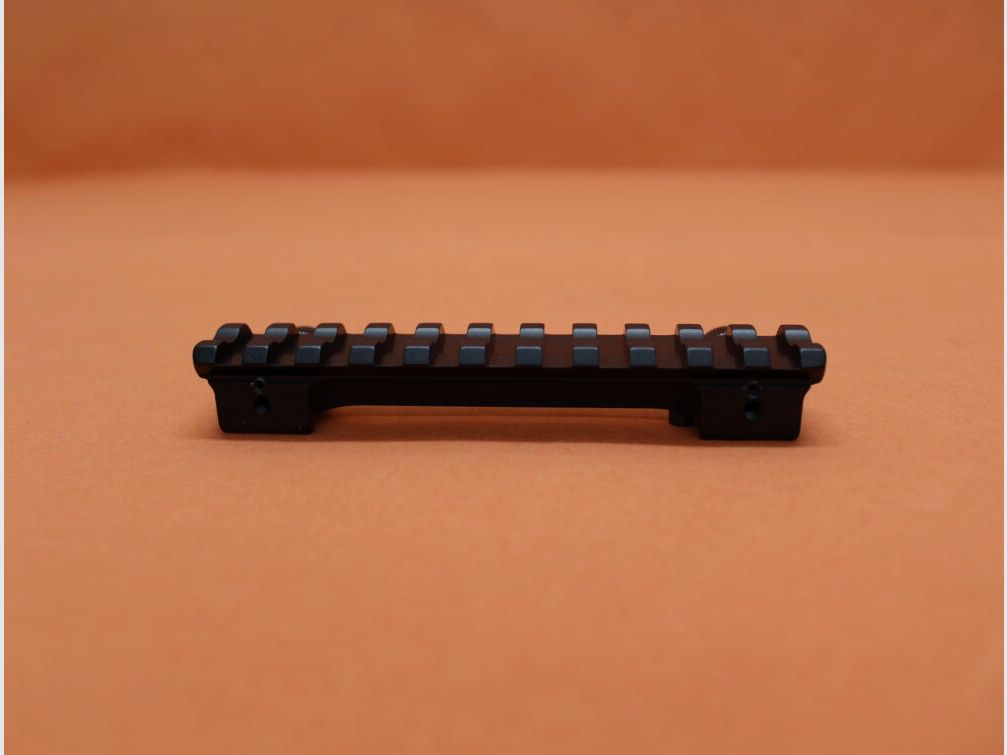 Recknagel Era-Tac Montageschiene (57050-0011) Alu schwarz m. Quernuten (Picatinnyprofil) 115mm BH=17,5mm