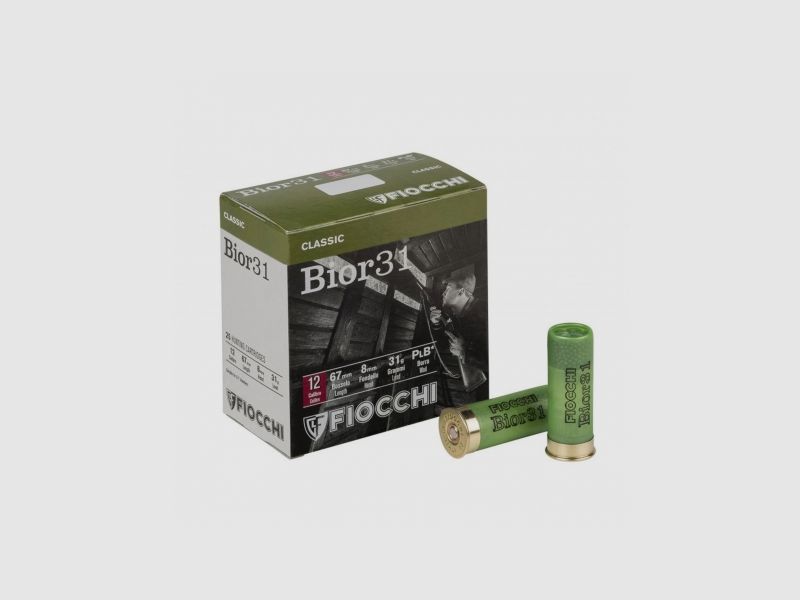 FIOCCHI BIOR 31-PLOMBE 9/10/11/12-GRAMMES 31-BOÎTE 25 PCS, image 1 sur 3