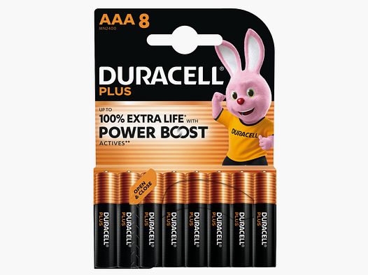 Baterías Duracell Plus AAA MN2400