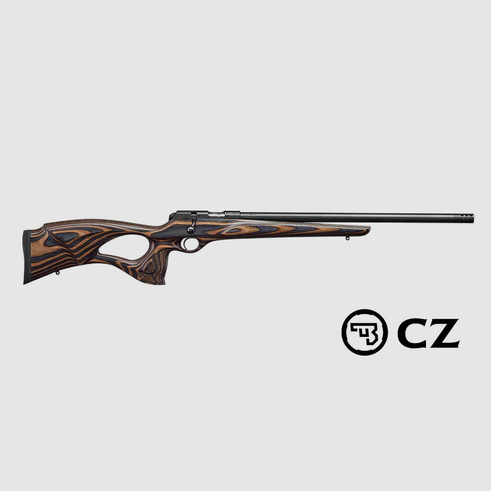 CZ 457 con impugnatura a pistola filettata 20" .22lr