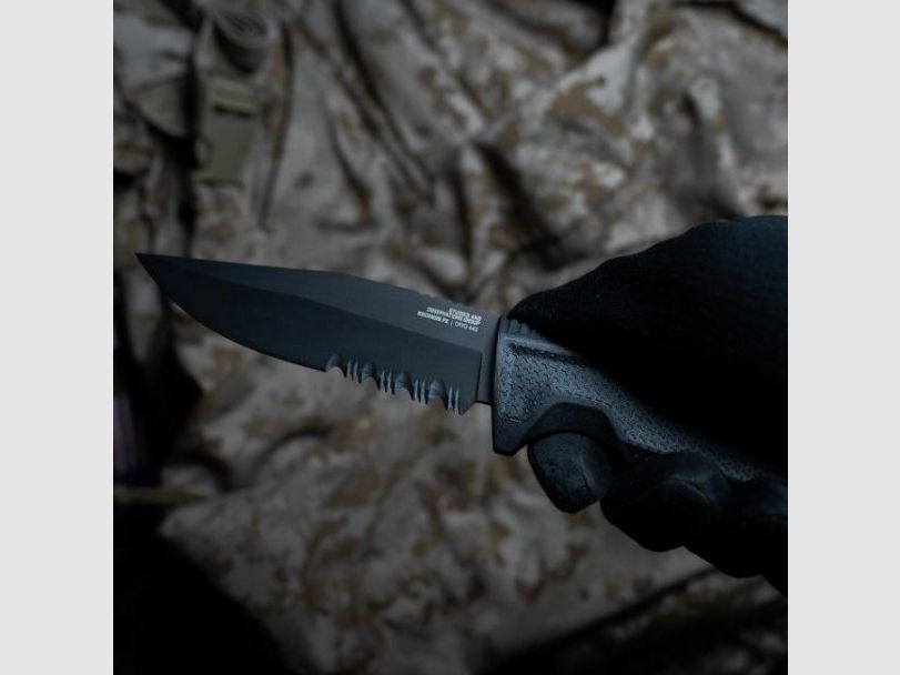 SOG Recondo FX Czarny częściowo ząbkowany nóż taktyczny, zdjęcie 19 z 24
