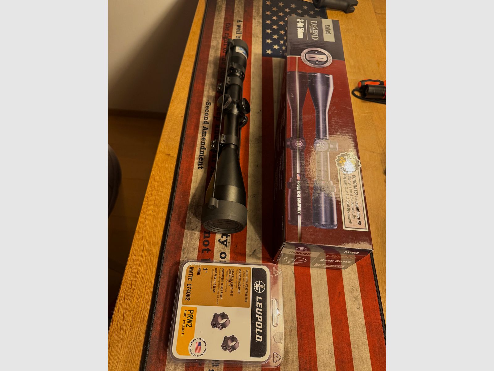 Bushnell Legend UHD 3-9X50 Multi-X mit Montageringen von Leupold