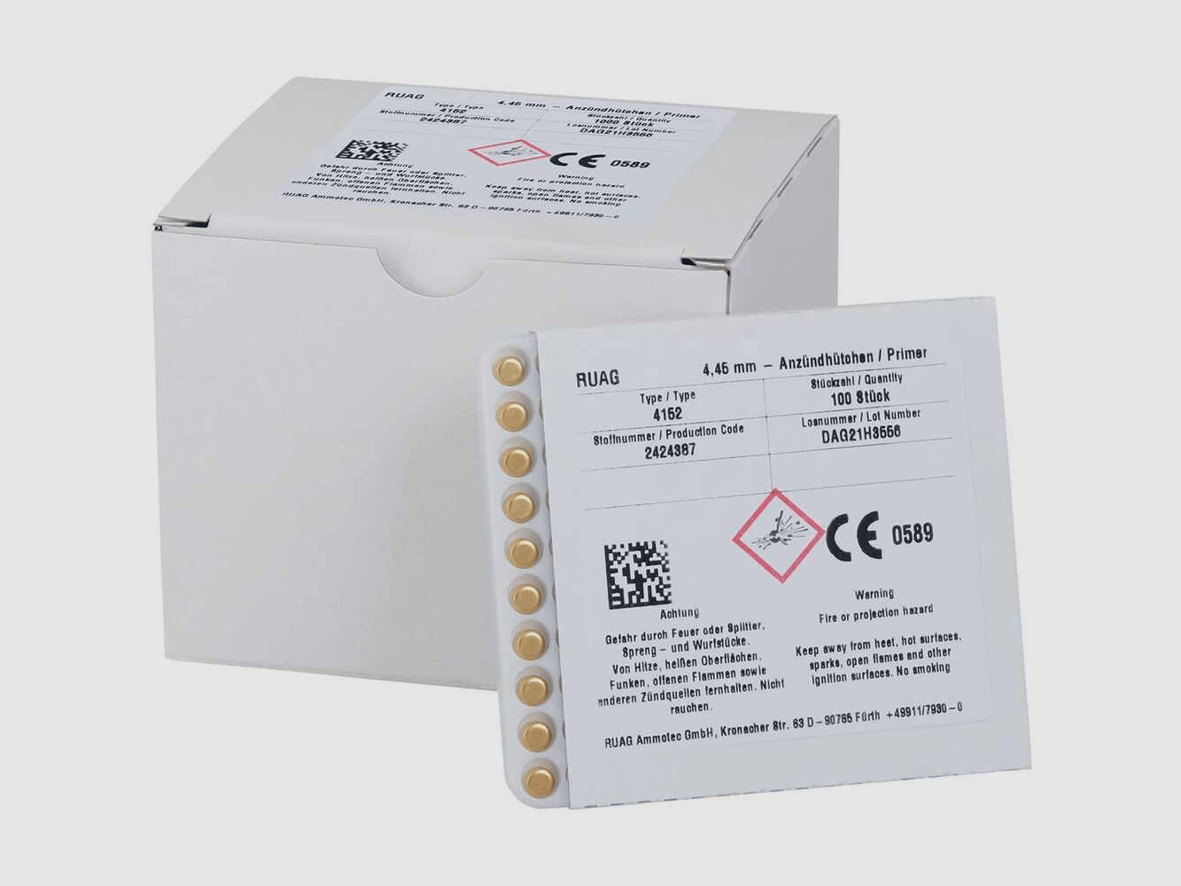 GECO AMBOSS PRIMERS SMALL RIFLE 100 pcs