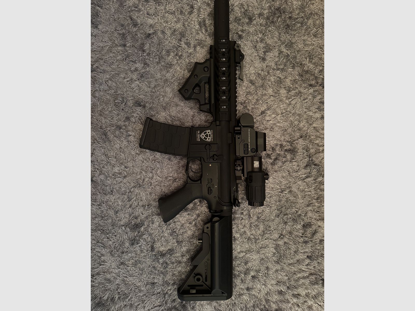 APS M4 Raptor ASR-Serie metal completo BlowBack S-AEG 6mm BB negro
