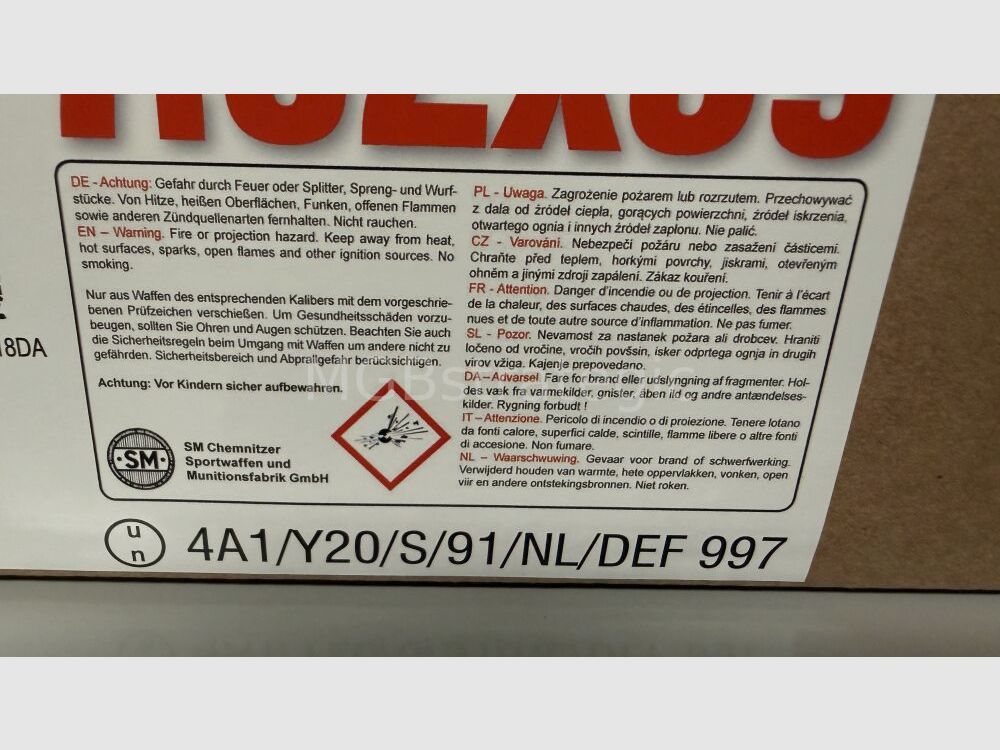 Cartucce 7,62 x 39 Surplus - SM 600 colpi - Paese di origine Bulgaria, involucro in acciaio verniciato Berdan, proiettile 8,0 gr. nucleo morbido, confezionato in 75/600 cartucce in UN BOX con CIP