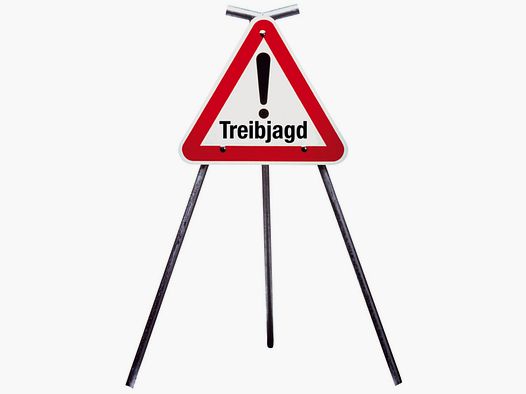 Warnschilder Treibjagd