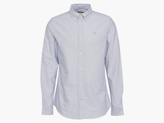 Barbour Stripe Oxtown Shirt Navy Mens S