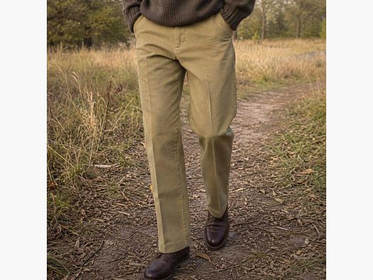 Pantaloni Yorkley Moleskin Beige - Walker & Hawkes