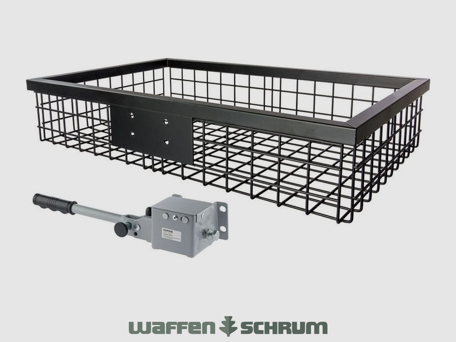 Eurohunt Heckträger schwarz beschichtet mit Schnellkupplung 890 x 580 x 180 mm