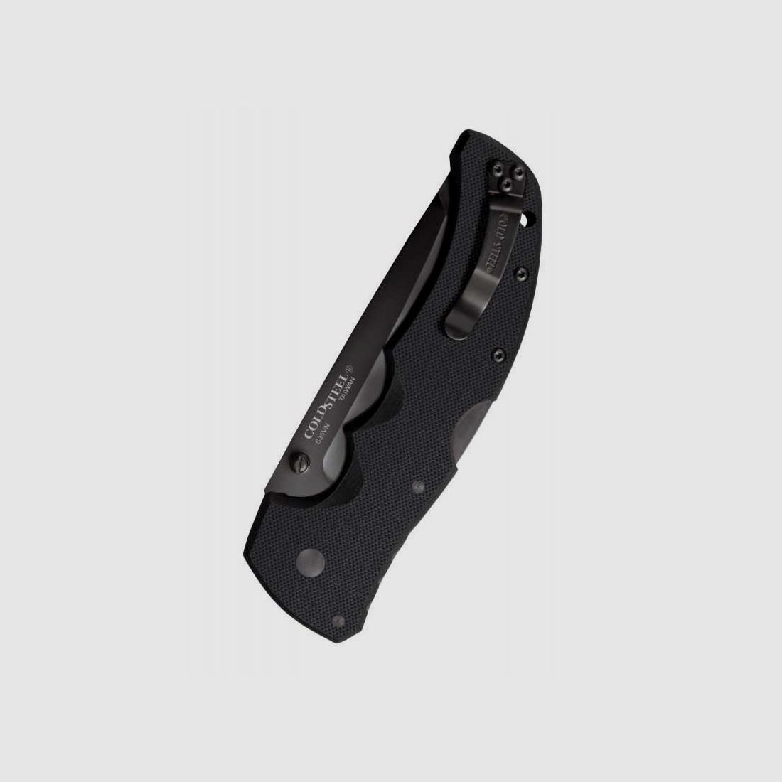Cold Steel Recon 1 Tanto Point Taschenmesser, S35VN, Schwarz, Teilwellenschliff