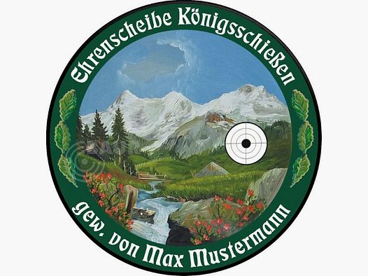Schützenscheibe ECO-LINE Motiv 057