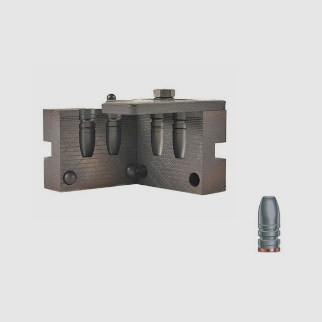 RCBS Doppelgiesskokille .358 / 9,1 mm 200 gr / 13,0 g 35-200-FN Flachkopfgeschosse Gas Check .358