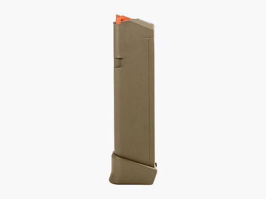 CARGADOR GLOCK 19X +2 9X19 COYOTE 19 TIROS ELEVADOR NARANJA
