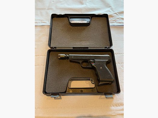 SM Rhöner SM 80 – Klassische Schreckschusspistole im Kaliber 8mm P.A.K. (PTB 267, Beschuss KC 1992)