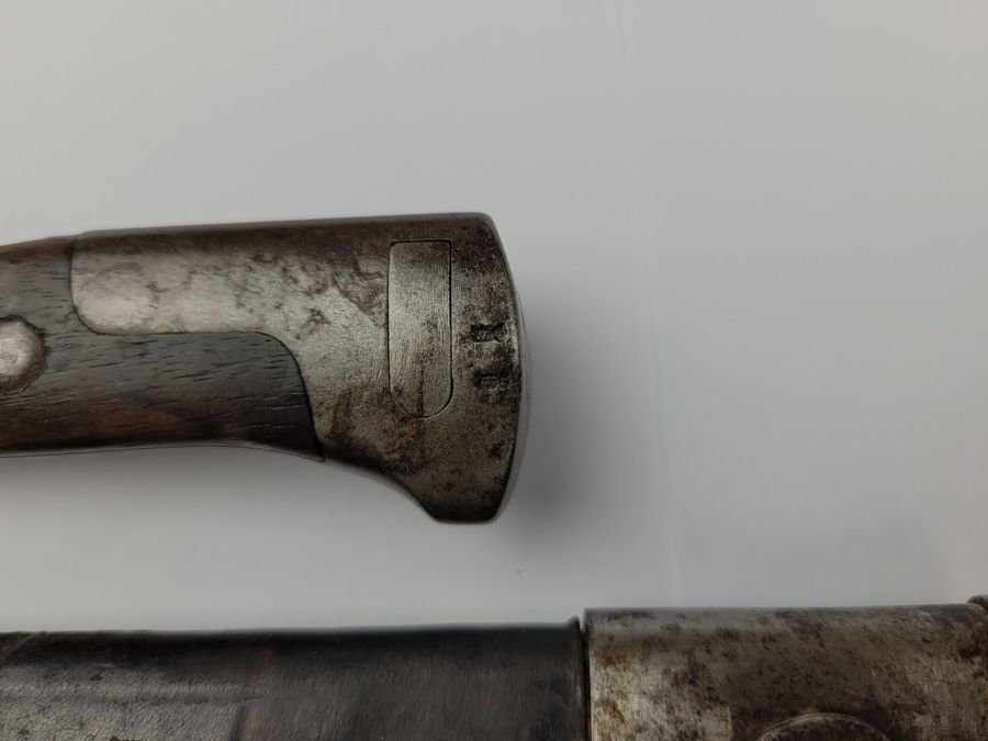 Zeldzaam Duits bajonet 84/98 type 1 – Weyersberg – Pruisisch 1888 – met nummer ! – BE+/TBE-, afbeelding 5 van 17