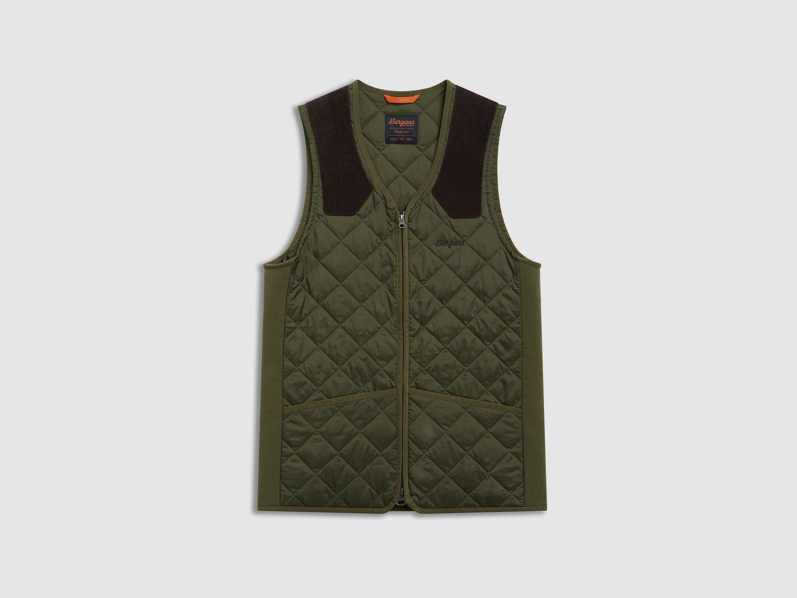 Gilet isolé Bergans Drevsjø pour hommes vert olive foncé L