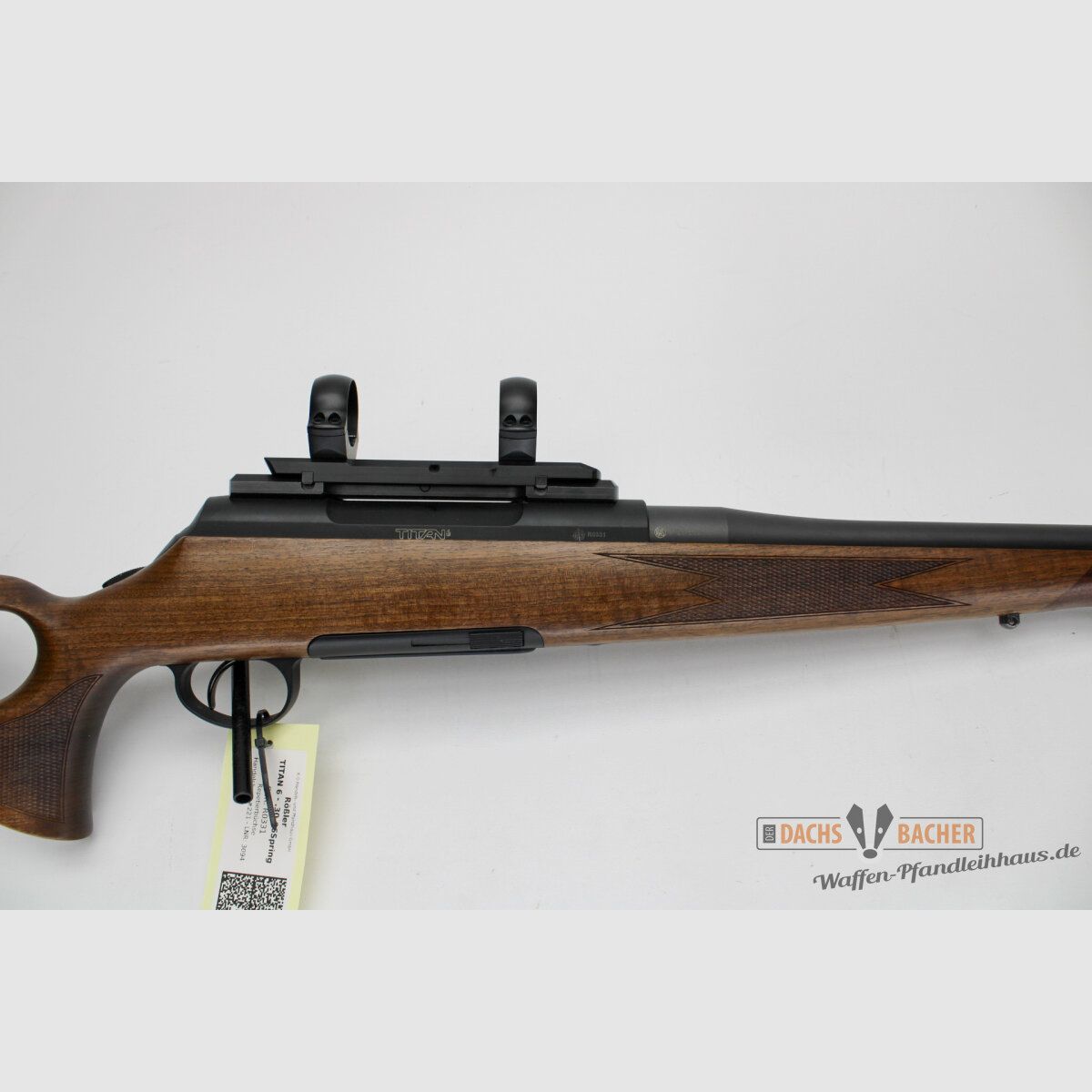Rep. Büchse Rößler Titan 6 LINKSSYSTEM Kal. .30-06 Sprg. mit Dentler Basis und 30er Ringen