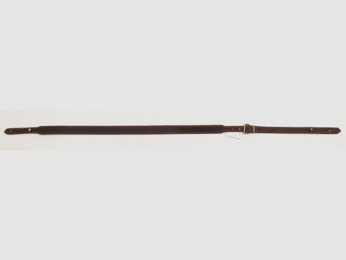 GURT MIT KNOPF AUS GEALTERTEM LEDER GENÄHT + RUTSCHFEST