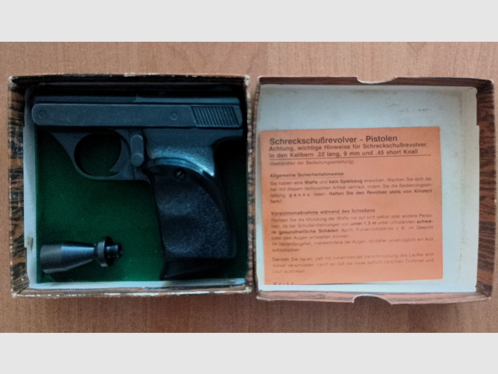Rare ME 8 Combat in 8 mm blank in PTB 176/2 with packaging!