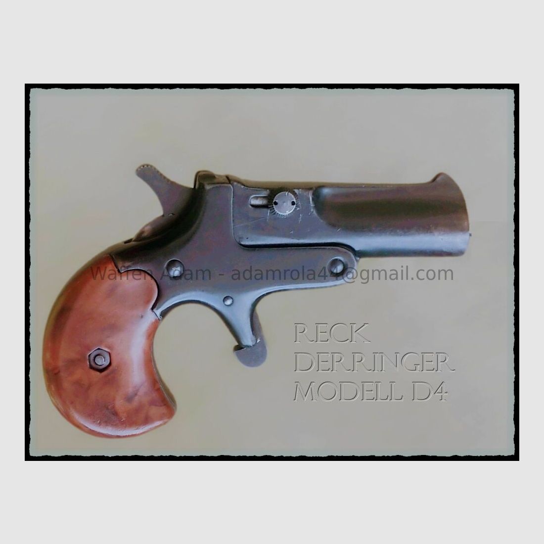 Reck Sportwaffenfabrik/Par Derringer Mod. D4 / F en forme de pentagone