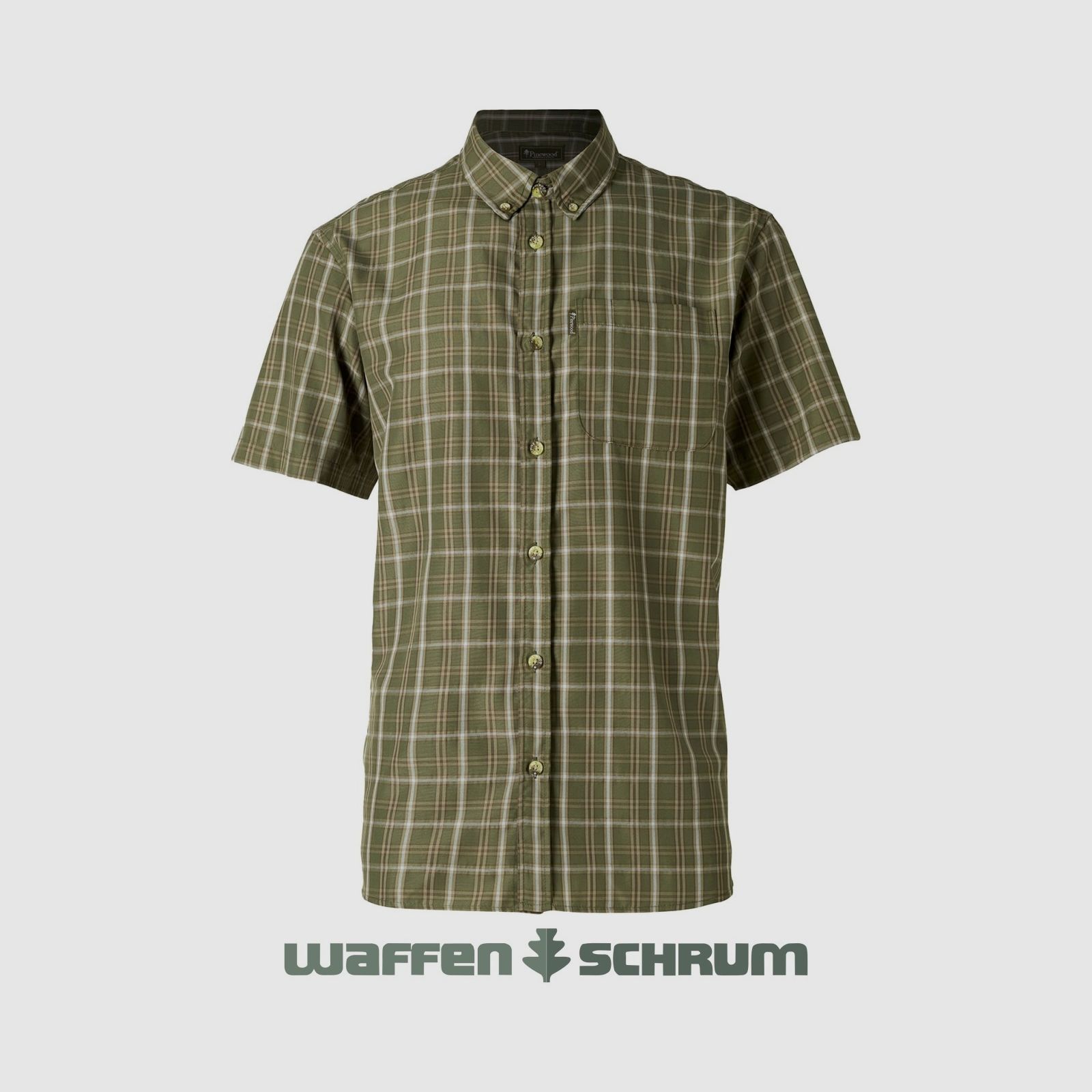Pinewood Hemd Kurzarm Summer Green