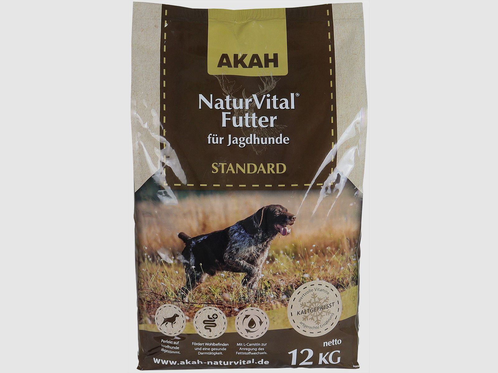 AKAH NaturVital® STANDARD Mangime Completo per Cani da Caccia - 12 kg