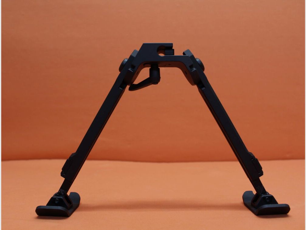 Fortmeier Fortmeier bipode H210 3-P 06:00 altezza ca. 210 - 260mm alluminio nero con regolazione dei supporti e sci