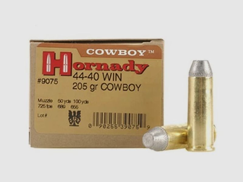 Hornady Custom .44-40 Win. 205GR Cowboy 20 cartuchos