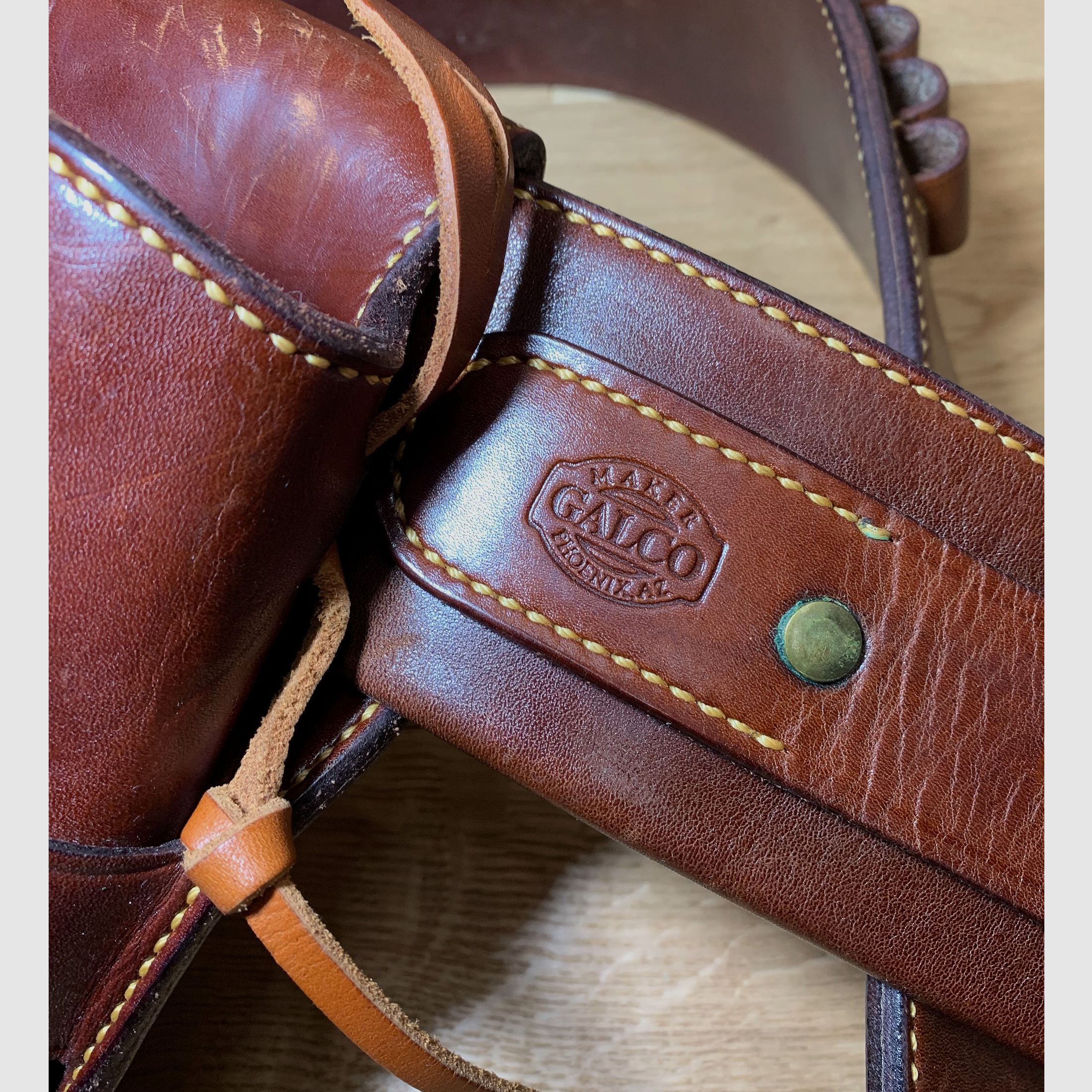 Galco Trail Boss Westerngürtel Holster Colt SAA, Ruger Vaquero, OHNE Revolver, OHNE Patronen 