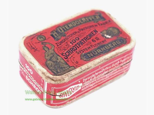 H. Utendoerffer, Nürnberg Original Flobert-Pappdose