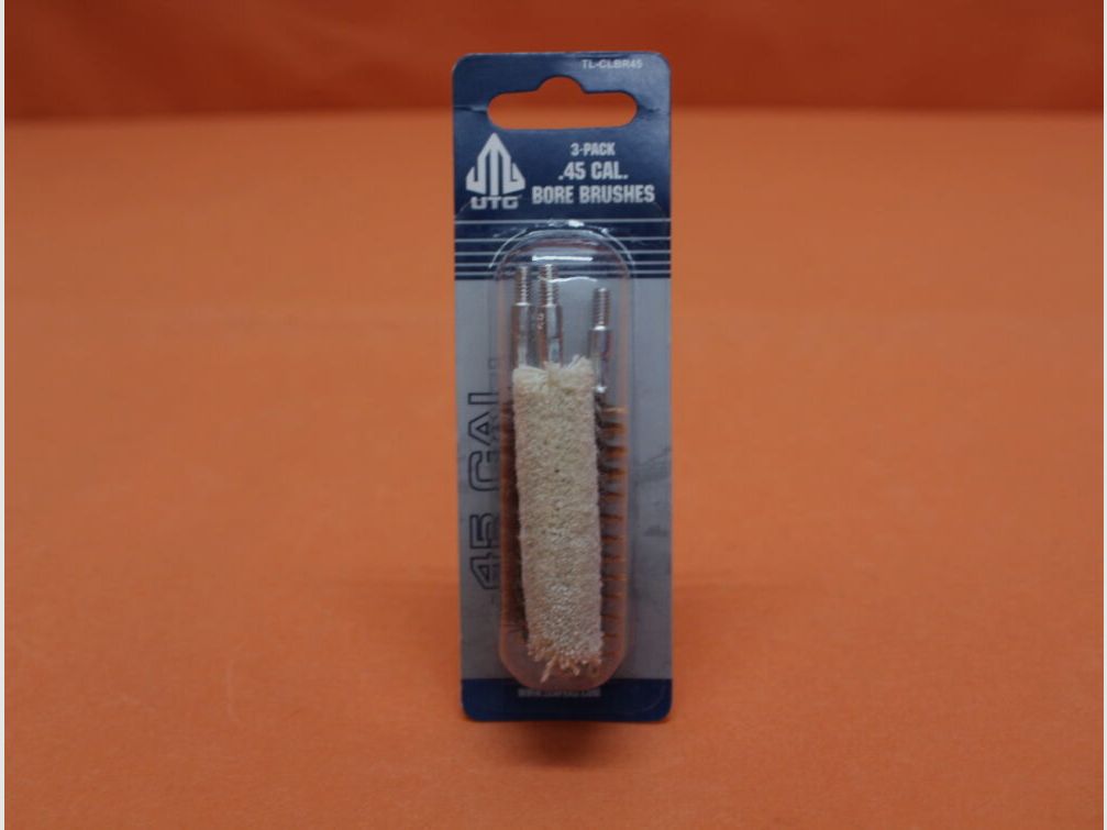 UTG - Leapers UTG Bore Brushes .45 (TL-CLBR45) Gewinde 8-32 3erSet: Baumwollwischer/ Bronzebürste/ Nylonbürste