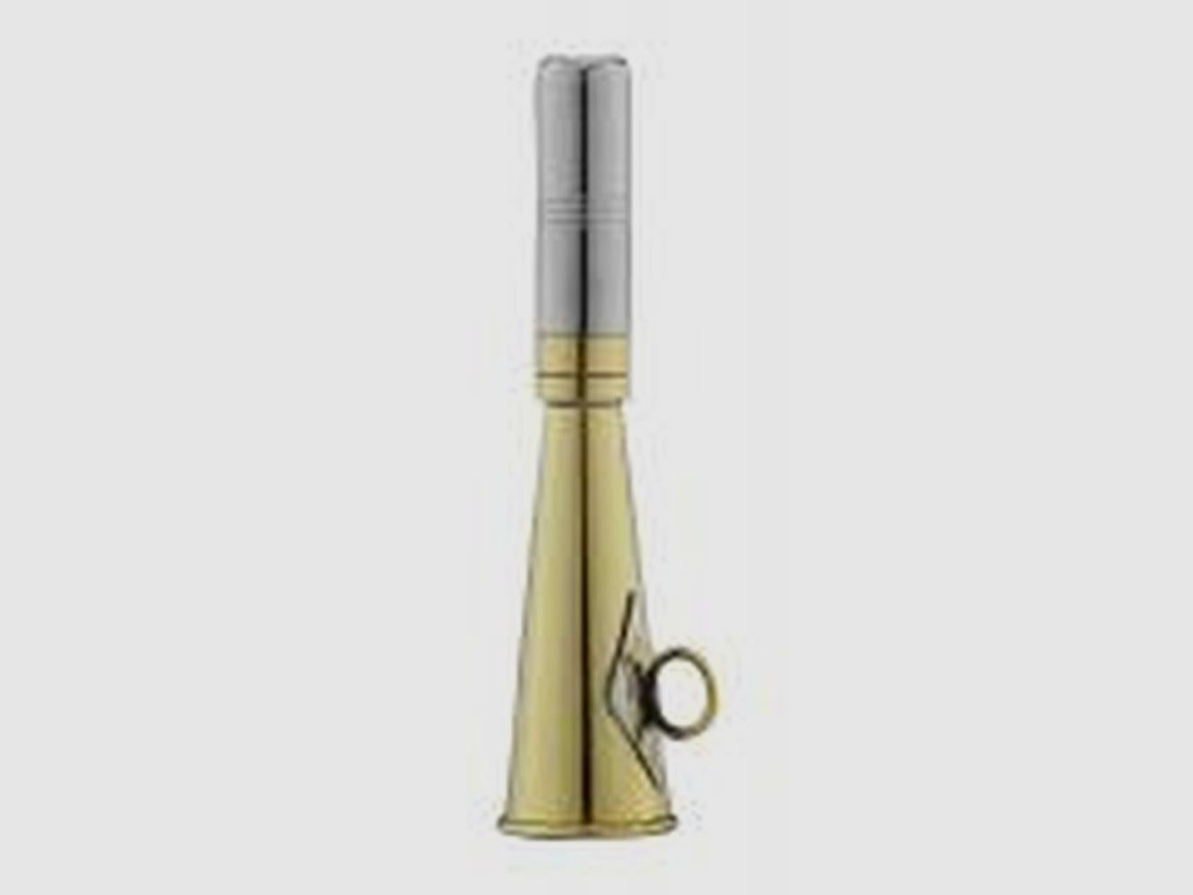 Flat Horn Compiègne Polished Brass - 12 cm - Powerful Sound - For Signaling and Gathering, image 5 of 5