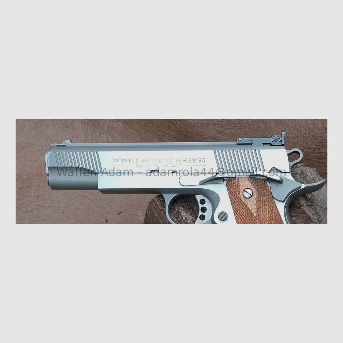 Mitchell Arms, Calif. U.S A 1911 -Gold Series 95, mit Peters Stahl Rampen Lauf