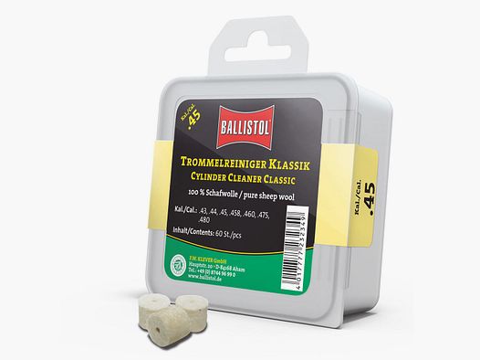 Ballistol Filz-Trommelreiniger Klassik / 60 Stk. / Kal. .45