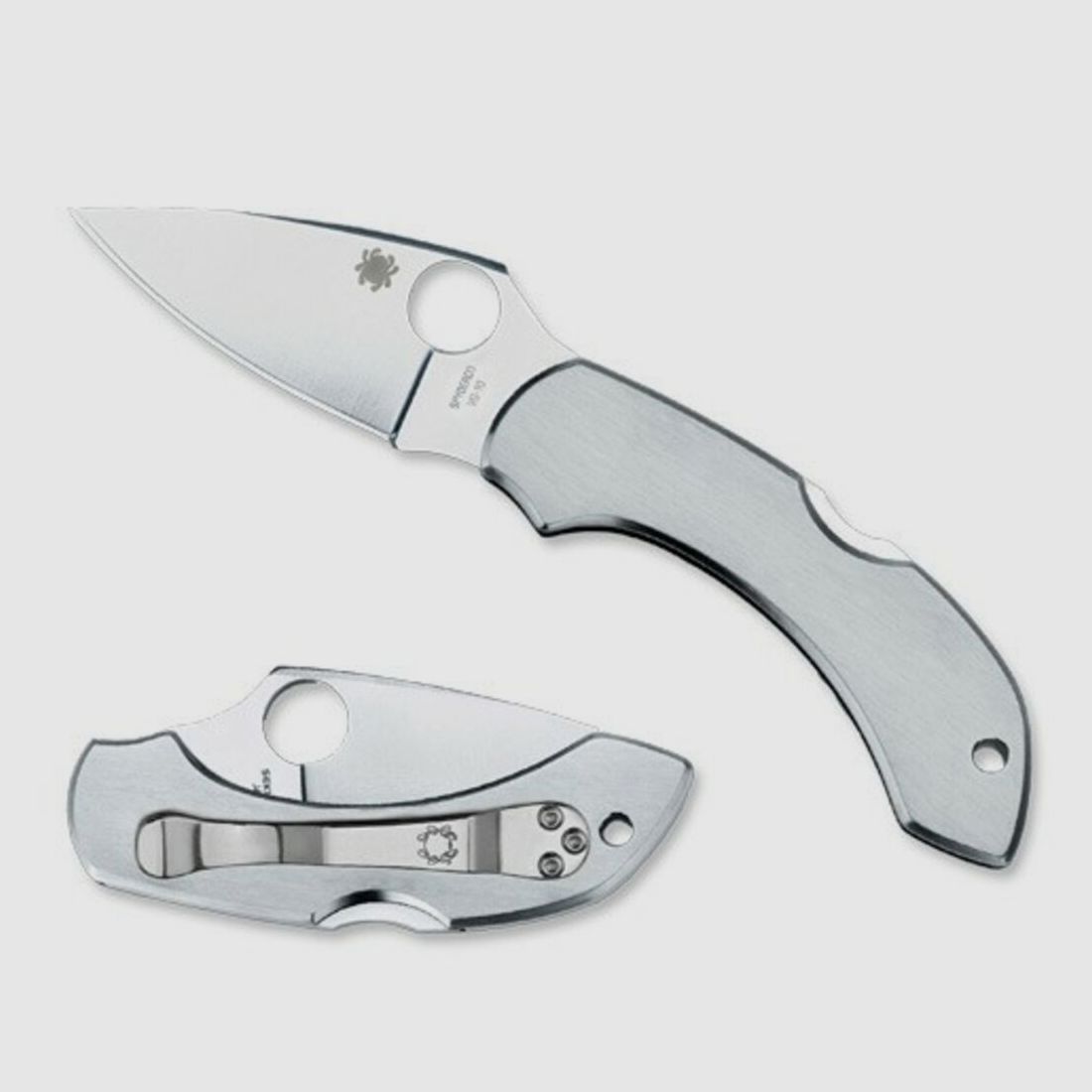 Navaja Spyderco Dragonfly Stainless con mango de acero ACERO Liso, imagen 3 de 3