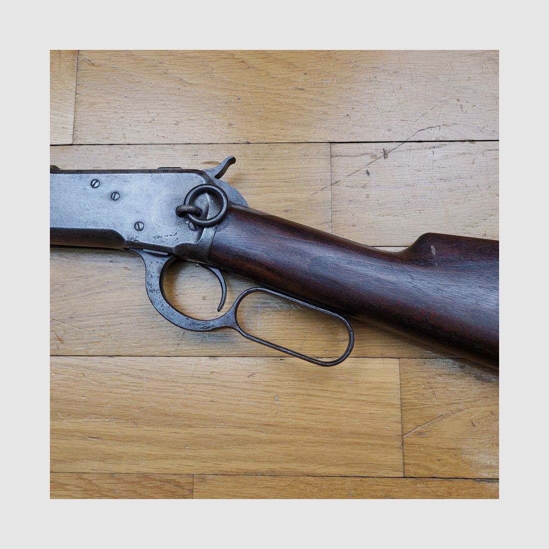 Schöne Winchester 1892 Büchse – Kaliber 32WCF / 32-20 – Konfiguration Sitzbüchse – Herstellung New Haven 1903 – Schöne Markierungen auf dem Lauf – Höhenverstellung – BE+/TBE, Bild 4 von 33