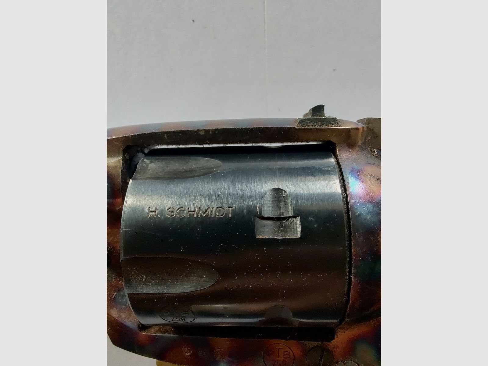  RARITÄT: Herbert Schmidt Mod. 121 Buntline Special | PTB 259 | Kal. 9mm R Knall | inkl. originaler Schulterstütze & historischem Kaufprospekt!