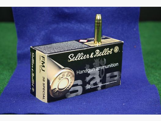 Sellier & Bellot .38 Spec. FMJ 158gr. 50er