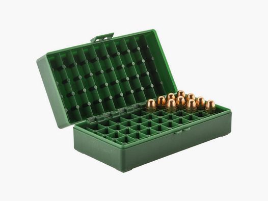 Boîte de rangement 50 munitions cal. 45 ACP Boîte Mégaline