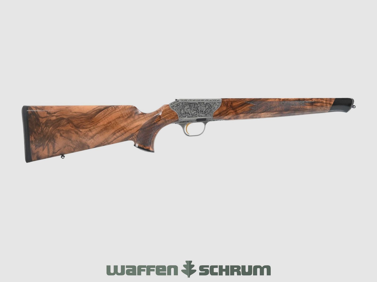 Blaser System R8 Baronesse SHK:8 Engraving: Chamois and Red Deer / Pistol Grip Cap: Red Deer