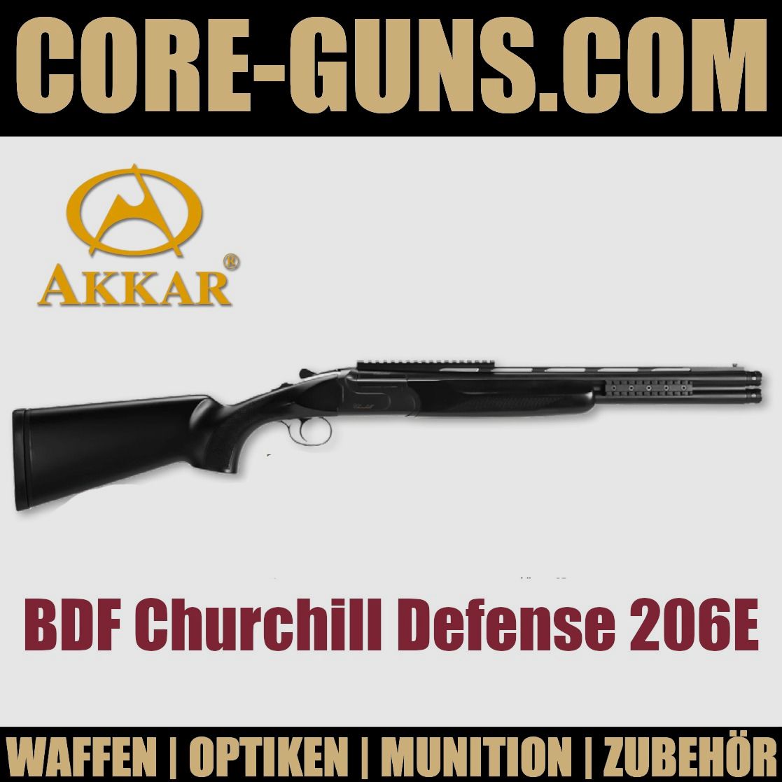 BDF CHURCHILL DEFENSE 206E BOCKDOPPELFLINTEN KALIBER 12/76 *EWB PFLICHTIG Bockflinte