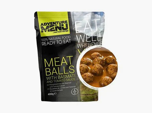 Adventure Menu Adventure Menu Gehaktballen met Basmati Rijst en Tomatensaus