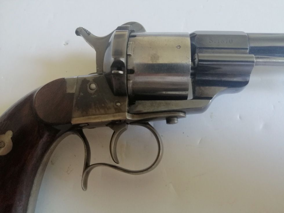 Wunderschöner Revolver Lefaucheux 1854 – Escoffier – Saint Étienne Monomatricule, Bild 14 von 41
