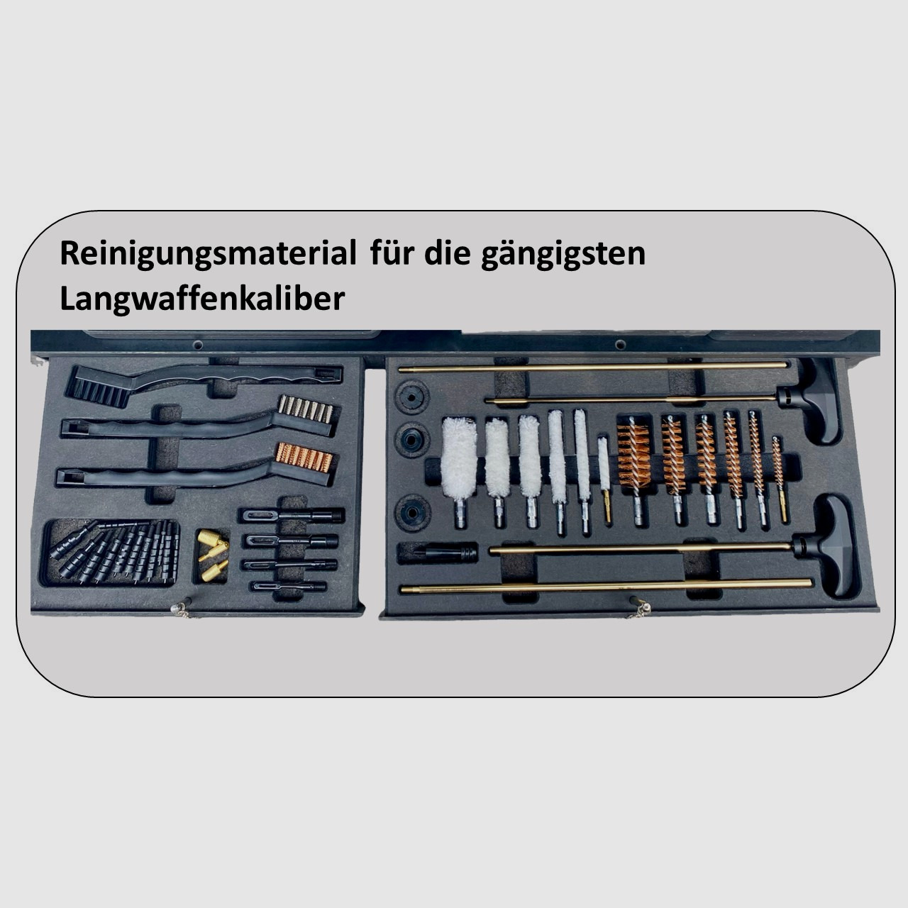 Multifunktionale Waffen-Arbeitsstation – Reinigungsstation / Einschießhilfe / Waffenhalter / Präsentationsständer