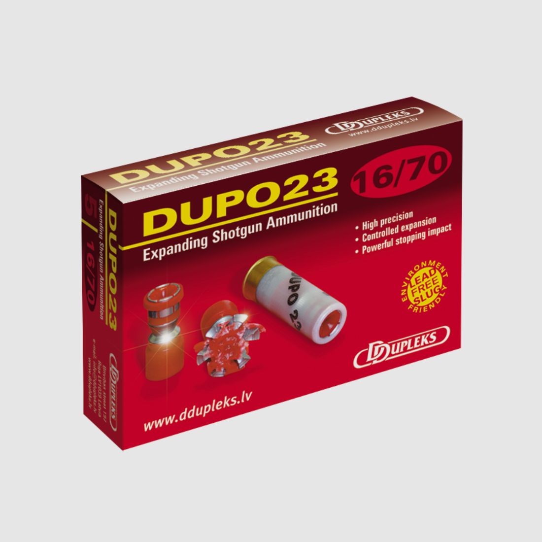 DDupleks 01-01234 Dupo 23 16/70 23g Flintenlaufgeschoss