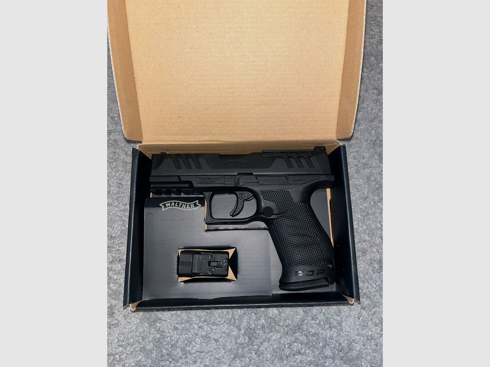 Walther PDP Compact 4 Zoll Set inkl. RDS 8 Red-Dot mit Metallschlitten 