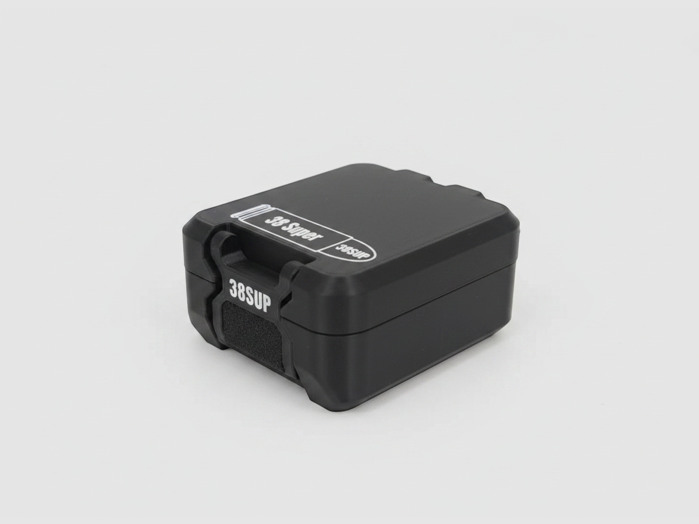 Filamelt Munitionsbox / 38 Super / 'Klapp- / Rastdeckel' / Patronenbox, Ammo Box