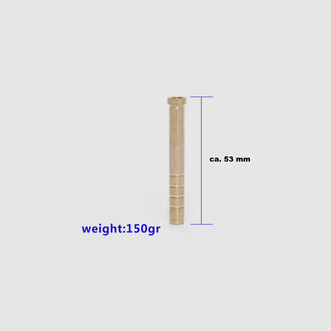 Präzisions-Kupfer-Inserts - Pfeileinsätze (ID 6,2 mm) - 100/150 Grains - 30/24 Stück - z.B. Tuning für Cobra Adder-Pfeile